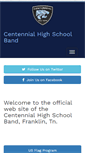 Mobile Screenshot of centennial-band.com