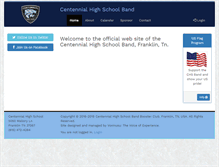 Tablet Screenshot of centennial-band.com